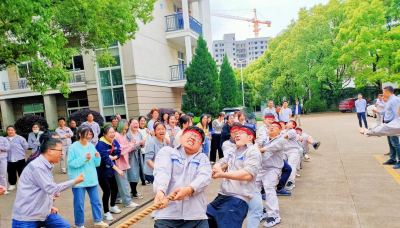 迎亚运、庆“五一”九州酷游职工拔河比赛